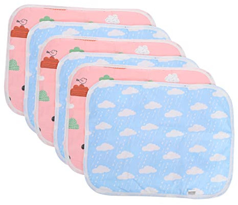 DOITOOL 6 Stücke Meerschweinchen Katzentoilette Liner Waschbar Warme Nest Matte Für Hamster Wiederverwendbare Pet Training Pad