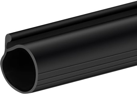 sourcing map 3 m Garage Door Seal Bottom Weather Seal, P-Bulb Rubber Weather Stripping for Weatherproofing, Buffering, Seal Replacement Overhead Door