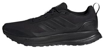 adidas Hombre RUNFALCON 5 TR Running Shoes, Core Black/Core Black/Carbon, 42 2/3 EU