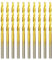 Broca HSS de titanio 3.0mm x 61mm x 10pcs Helicoidales para Metal, Acero Inoxidable, Madera, Plástico y Hierro