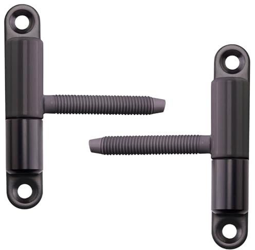 SOTECH 2 piezas Bisagras para puertas bisagra para taladrar 15 x 83 mm con perno M8 x 47 mm bisagra para puertas de interior para atornillar/taladrar (acero negro)