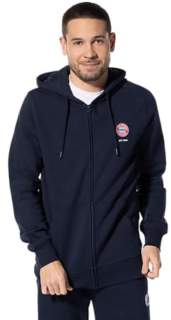 FC Bayern München | Zip-Hoodie Essential I Herren | Rot oder Navy | Fußball