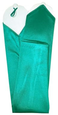 Blausky Damen Fingerlose Handschuhe,Lange Satin Handschuhe,Elegant Brauthandschuhe,Vintage Opernhandschuhe für Hochzeit Abschlussball Teeparty Party Kleidungs Zubehör,Adult Size,Grün