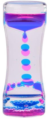 Litinliv Sanduhr Flüssig, Bunte Liquid Timer, Liquid Motion Bubbler, Liquid Motion Bubble Timer, Sensorisches Spielzeug für Entspannung Kinder und Erwachsene (C)