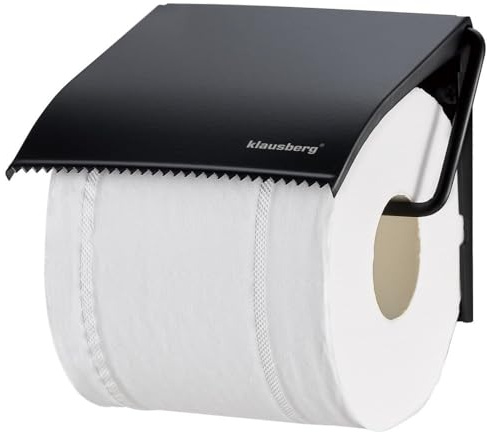 Toilettenpapierhalter Rollenhalter für Toilettenpapier KLAUSBERG KB-7713 Schwarz