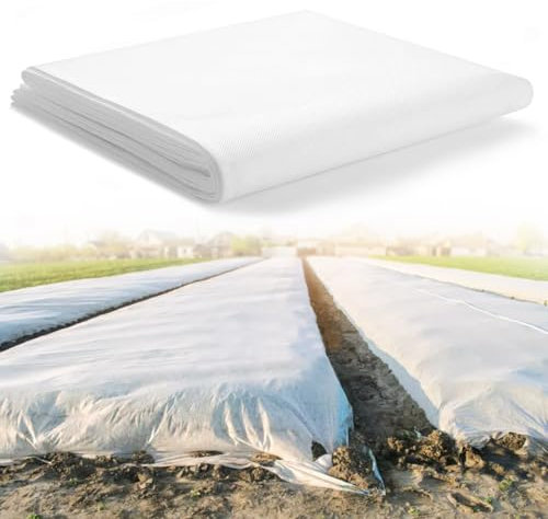 Velo Protector Antihielo Plantas, Manta Termica Plantas, 2 x 5M Tela Huerto, Velo Protector Antihielo Plantas Cultivos, Malla Antiheladas, Tela Térmica para Exterior