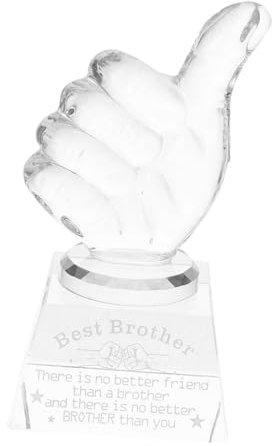 Gadpiparty Trophäe Daumenförmige Kristalltrophäenpreis Statue Kristalltrophäenmodell Für Lehrertag Feierpreistrophäe Partytrophäe Dekoratives Trophäenmodell Handgestentrophäe