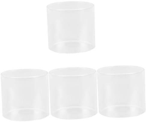Lurrose 4 Pièces Abat Jour Verre pour Lampe à Gaz de Camping Protection Durable et Pratique pour Lanternes Extérieures Aux Températures pour Camping Activités de Plein Air