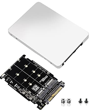 ISTOVO M.2 SSD to U.2 Adapter 2in1 M.2 NVMe and -Bus NGFF SSD to PCI-E U.2 SFF-8639 Adapter PCIe M2 Converter,with Shell