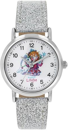 Prinzessin Lillifee Armbanduhr mit Kunstlederband für Mädchen, grün, wasserdichte 3 bar, Einhorn, Geschenkidee, kommt in Uhren Geschenkbox, 2100472