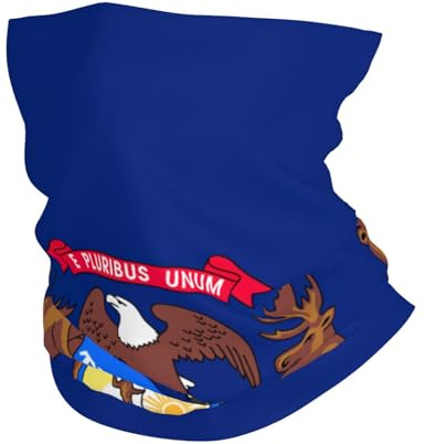 Michigan State Flag Print All-Season Neck Gaiter Winter Neck Warmer For Skiing Bike Jogging Running Outdoor Sports