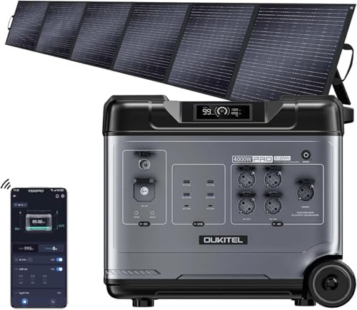 OUKITEL P5000 Pro Generador Solar 4000W Estacion de Energia Portatil