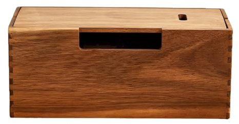Cable Management Box - Wood Electric Wire Storage Container | Cord Storage Box,for Apartment Office Dorm Room Hotel Farmhouse School Living Room Bedroom Study