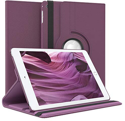 EAZY CASE - Custodia per iPad Mini 4 tablet Cover protettiva Smart Cover Supporto rotante Astuccio pieghevole 360° girevole con funzione stand Similpelle Viola