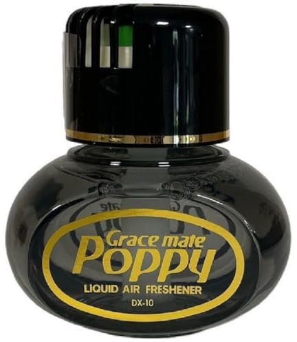 Original Poppy Duftspender Elegantes Flakon 12 Düfte Für Auto & LKW Mit LED-Licht Lufterfrischer auf flüssiger Basis Raumerfrischer Raum-Duft für die Wohnung Raum-Parfum beseitig unangenehme Gerüche
