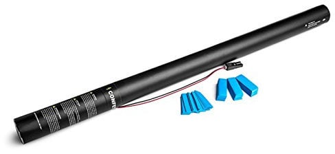 Luftschlangen Kanone 80cm hell blau, elektrisch