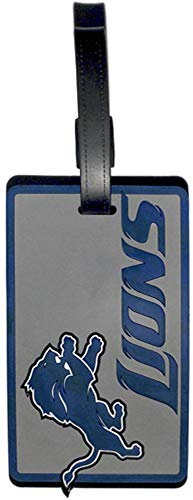 aminco NFL Detroit Lions Soft Bag Tag