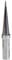 Weller ET SL (4ETSL-1) Punta Saldante Conica Lunga per Weller WE 1010, Ø 0,4 mm