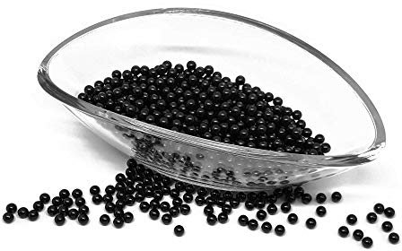 100 x Perlen ohne Loch!! - basteln Deko Dekoperlen Wachsperlen - Set 8mm Schwarz