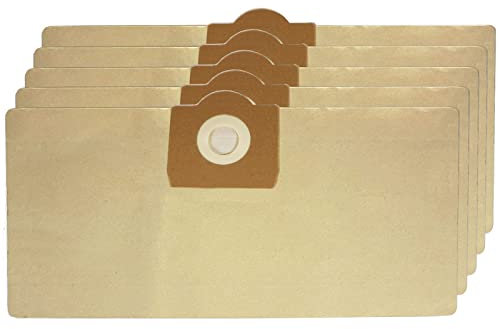 SPARES2GO Strong Dust Bags for Draper Vacuum Cleaner (Pack of 5 + Freshener Tabs)