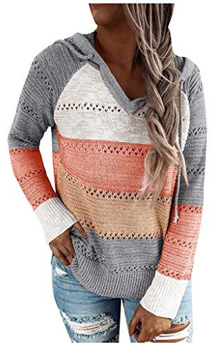 qiaoxiahe Farbanpassung Woolen Bloom Strickpullover Damen Strickpulli Oversize Rundhals Pullover Sweater Lose Langarm Oberteile Herbst Winter Kurz Pulli Langarm Einfarbig Sweater Oberteil Tops