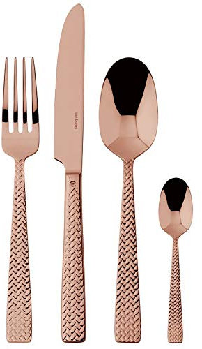 SAMBONET - Servizio 24 Pz Monoblocco Cortina Pvd Copper