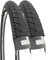 Ecovelò Unisex – Erwachsene 26 x 1 3/8 (37-590) Schwarz Reifen X Fahrrad Citybike Straße 2, Einheitsgröße