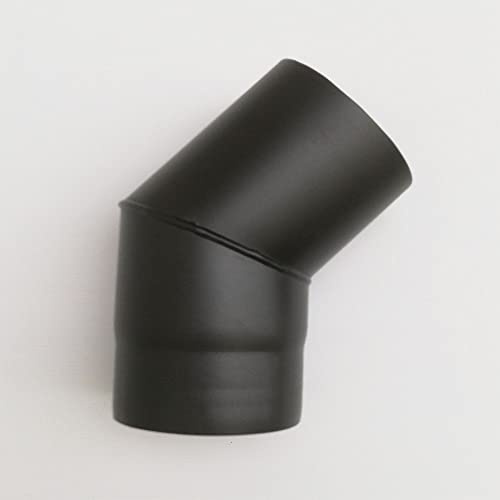 Aflex raccordo per stufa a legna - camino curva MF a 45 gradi (180mm)