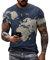 PANBOB T-Shirt Herren Bedrucken Rundhals Loose Tops Herren Komfortabel Atmungsaktiv Mode Lässig Sportshirt Herren Sommer Kurzarm Shirt Herren Moderner Urban Style T-Shirt Herren, 6XL