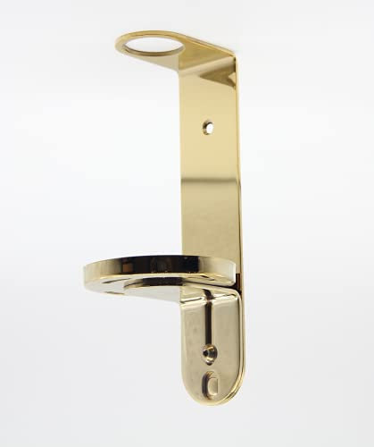 A&T WALL MOUNT 500ML SINGLE DISPENSER GOLD CHROME HOLDER Ideal for Baylis & Harding Bottles