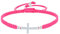 LES POULETTES BIJOUX - Bracelet Argent 925 Croix Lien Tréssé - Classics - Rose Pale