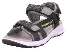 Superfit Jungen Criss Cross Sandale, Grau Hellgrau 2010, 37 EU