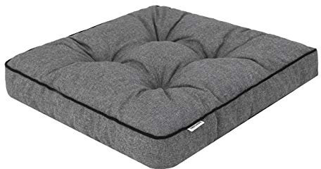 Bjird 2 x Stuhlauflagen für Gartenmöbel Sitzpolster für Gartenstühle, Gartenmöbelauflagen, Sitzkissen, Stuhlkissen - 49x47x8 cm, Polsterauflagen Outdoor/Indoor geeignet mit 8 cm Dicke Polsterung