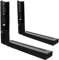 Mobestech 2pcs Wall Mount Microwave Bracket Kit Microwave Holder for Saving Easy Installation Finish