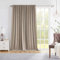 Novecozy Linen Blackout Curtains 96 Inches Long, Room Divider Curtains, Curtains & Drapes for Sliding Door/French Door, Rod Pocket/Back Tab/Hook Belt/Ring Clips(1 Panel, W100 x L96, Linen Color)