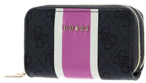 GUESS Double Zip Mini Wallet Coal Logo