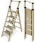 HillhutApex 5 Step Ladder, Aluminum Lightweight Folding 5 Step Stool with Anti-Slip Wide Pedal, 330lbs Capacity Steel Ladder for Household and Office