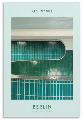 KVIINKD U-bahn Schloßstraße Poster, Wohnzimmer-Dekor, moderne ästhetische Wandkunst, Poster, Geschenk für Freunde, ungerahmt, 40 x 60 cm