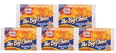 Palomitas de maíz saladas Jolly Time con queso extra The Big Cheez, 100 g, paquete de 5 JOLLY TIME