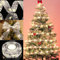 KOIROI Weihnachtsband Lichter, Weihnachtsbaum Lichter, 500cm 50 LED Glänzende Weihnachtsband Lichterketten, Weihnachtsbaum Beleuchtung, Christmas Tree Lights, Weihnachtsbaum Band für Innen Außen