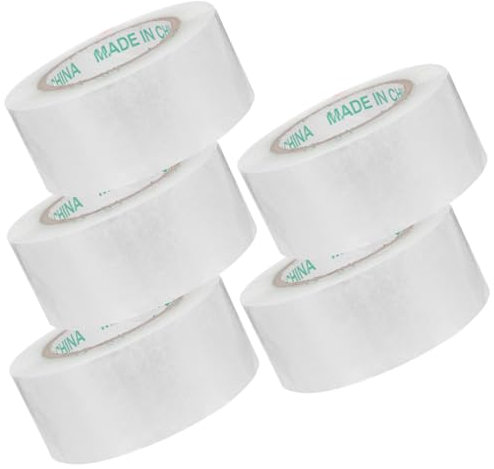 NIYANGLE Packaging Parcel Tape Pack 5 Rolls of 1.88 x 143 Yards Heavy Duty Tape for Boxes Shipping Moving Easy to Use Compact