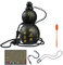 Gourde M-YTH Monkey King - 800 ml - Bouteille d'eau de sport et de voyage, inspiration chinoise, noir
