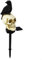 CWOQOCW Solar-Lampe aus Kunstharz, Halloween-Dekorationen, für den Außenbereich, Totenkopf, Krähe, Solarleuchten, wasserdicht, für den Außenbereich, Hof, Weg, Außenbereich, Terrasse, Rasen-Dekor (nach