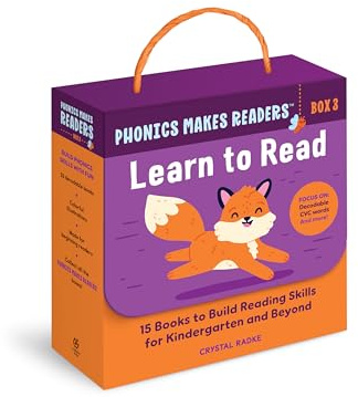 Phonics Makes Readers: Learn to Read Box 3: 15 Books to Build Reading Skills for Kindergarten and Beyond