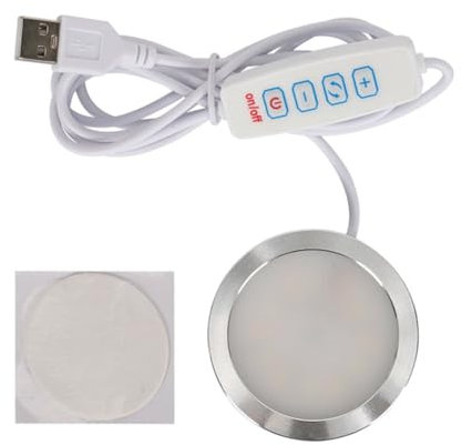 Giyofom Modèle d'impression 3D Lumière LED Projecteur LED 5 V Veilleuse Ultra Fine USB Lumière LED Réglable pour Kit de Lampe de Garage