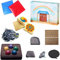 Gonggi Korean Game, Korean Traditional Reflex Challenge Play Game, Gonggi Jack Stone Pebbles Set, Korean Folk Classic Mini Grasping Stones Hand-Eye Coordination Games for TV Fans And Kids (New Set)