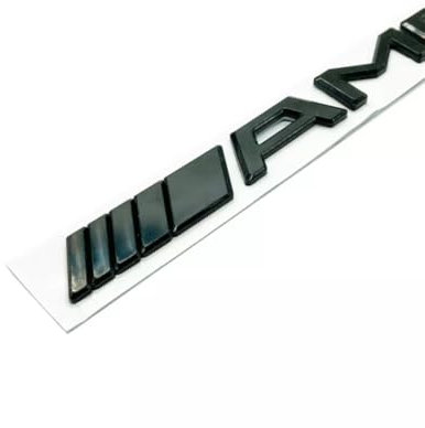 Abzeichen AMG Style Badge Gloss Black AMG Badge Letters Emblem