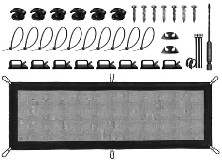 Sturdy Under Table Cable Management Net Space Saving Under Table Cable Organizers Unique Cords Storage Meshes For Gamers