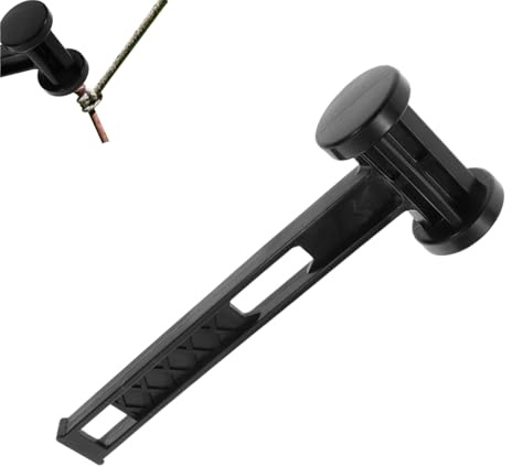Martillo para Acampar Multifuncional de Aluminio,Martillo de Camping Ligero,Ideal para Senderismo y Aire Libre,Herramienta Portátil para Tiendas de Campaña y Supervivencia