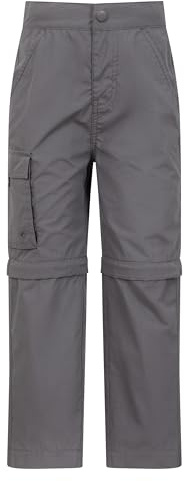 Mountain Warehouse Active Kids UPF50+ Zip Off Trousers | Boys & Girls Breathable & Versitile Pants with Sun Protection, Durable Quick Drying Casual Bottoms, For Holiday & Walking